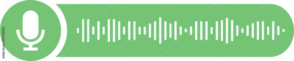 Obraz premium Voice Message Bubble Icon , Voice Note Icon 