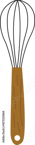 Wire Whisk with Wooden Handle