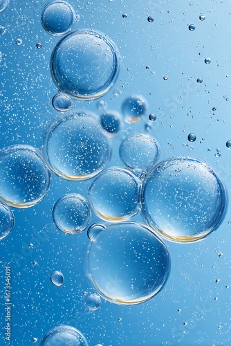 High definition flowing bubble creative pattern