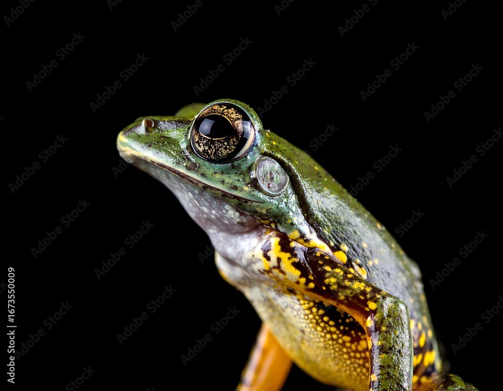 Obraz premium Close-up of a colorful frog