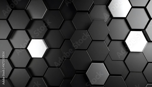Abstract hexagonal background