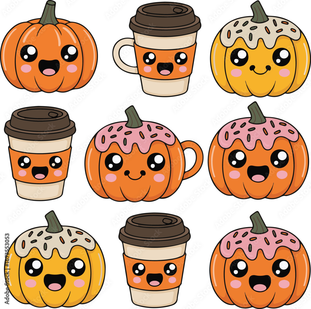 Fototapeta premium Festive halloween vector design with spooky and fun elements