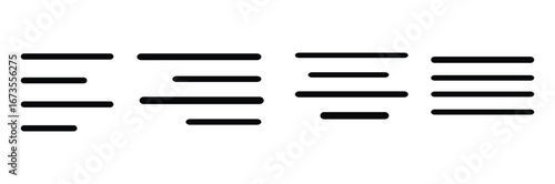 align left,align right,center and justify icon