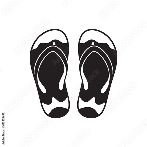 flip flops isolated on white