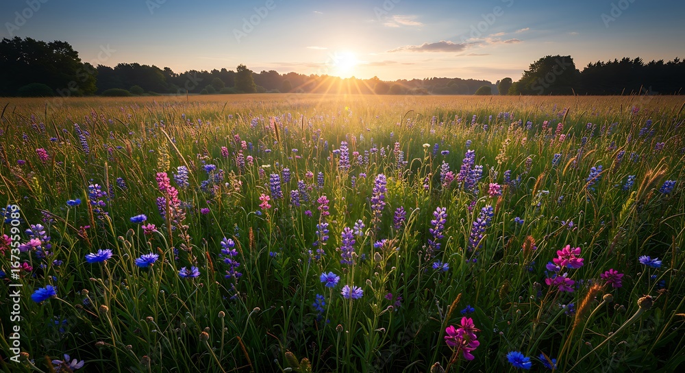 Obraz premium Golden Hour Bloom