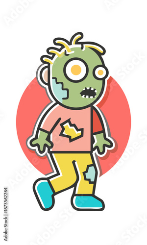 cartoon zombie character