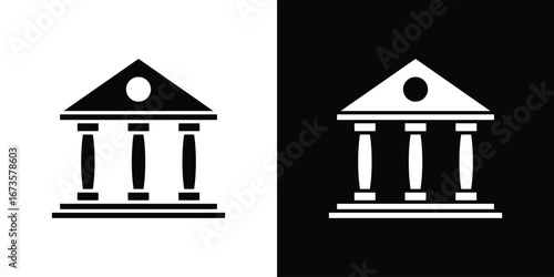 University icons, emblem logo or badge designs.
