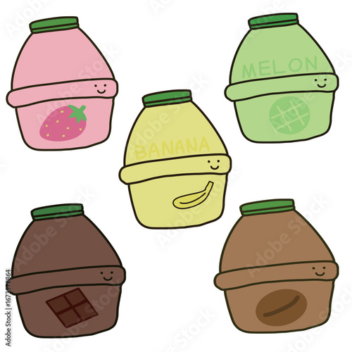 Only milk-like illustration vector image 