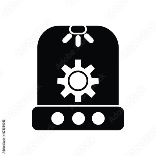 incubator icons. simple solid vector illustration