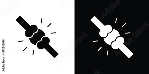 Herniated disc icons, emblem logo or badge designs.