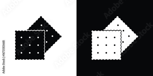 Crackers icons, emblem logo or badge designs.