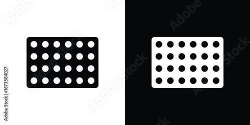 Bubble wrap icons, emblem logo or badge designs.