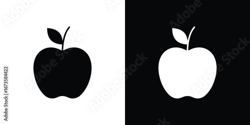 Apple icons, emblem logo or badge designs.