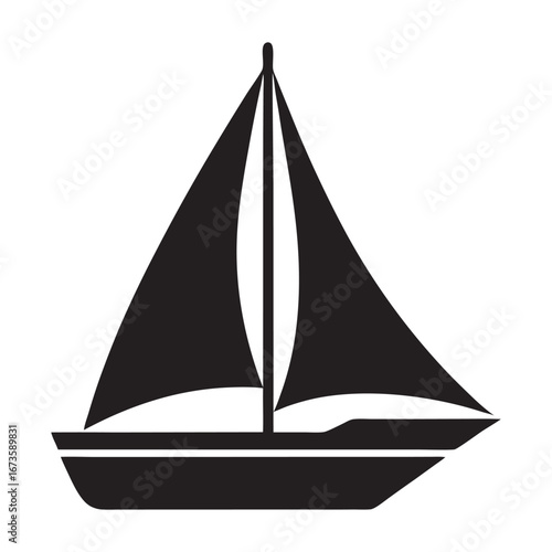 Sailboat icon stock vector