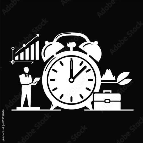 Alarm Clock Business Productivity Icon
