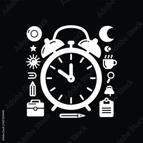 Alarm Clock Business Productivity Icon