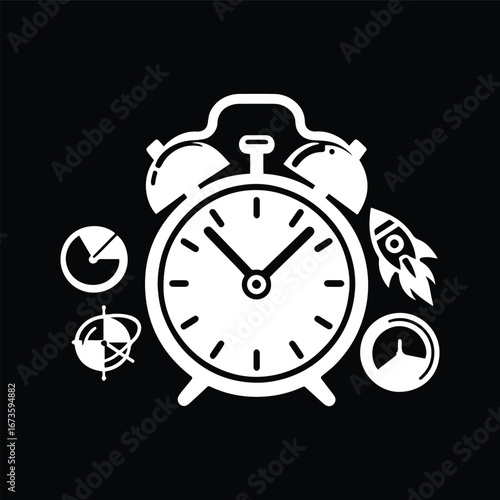 Alarm Clock Business Productivity Icon