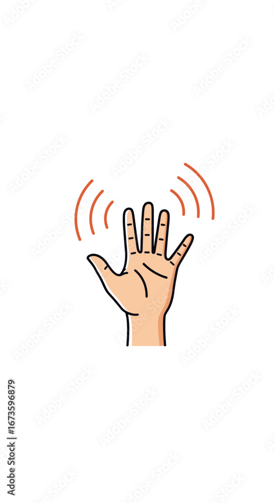 Fototapeta premium Understanding the meaning behind raised hand signals and gestures during presentations and meetings