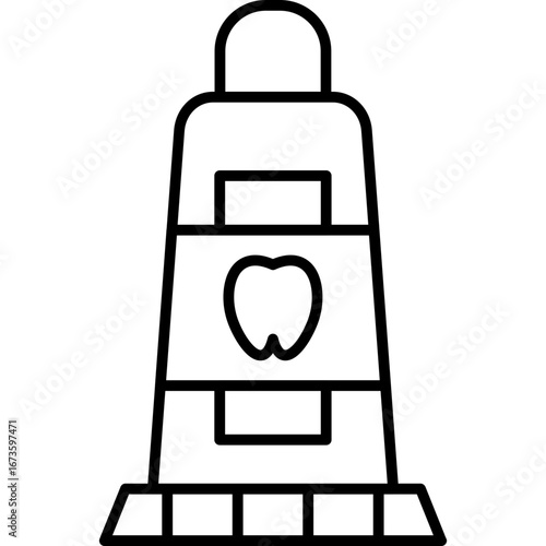 Toothpaste Icon Vector Element