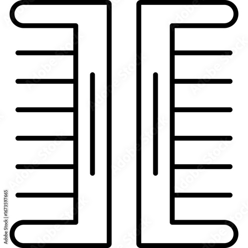 Hairbrush Icon Vector Element