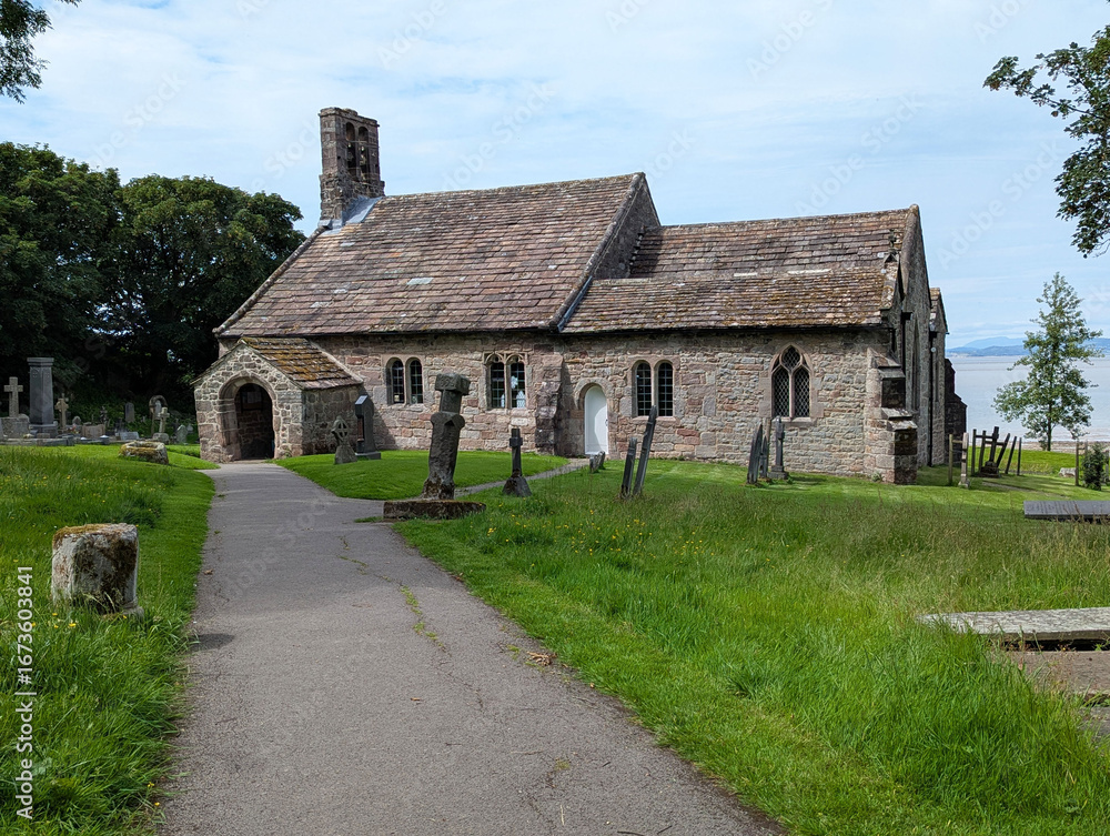 Fototapeta premium St. Peter's Church at Heysham, Lancashire, England, UK. 