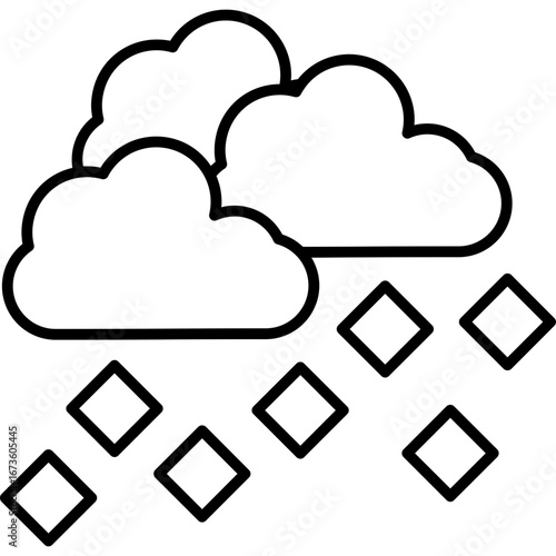 Hail Icon Vector Element