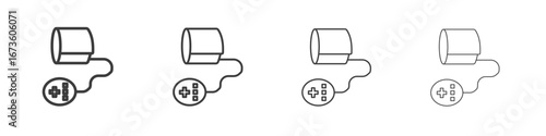Sphygmomanometer icon symbol. Vector isolated illustration.