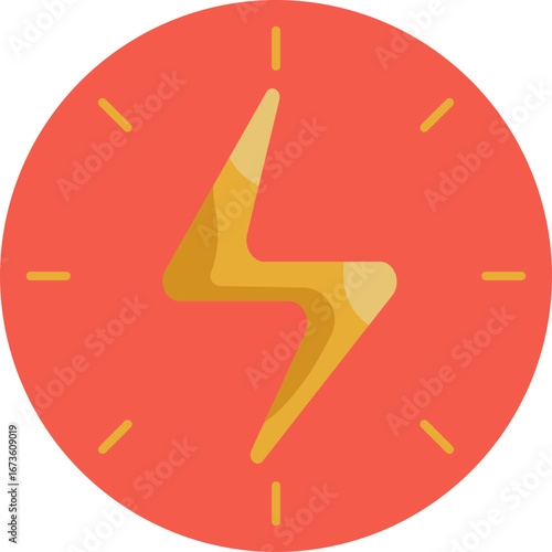 Indicates high energy or fast battery recharge.