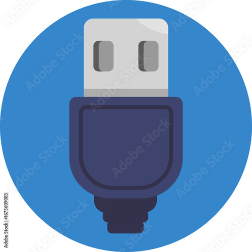 USB connector for charging devices or transferring power.