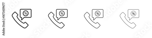 Loan call icon symbol. Vector isolated illustration.