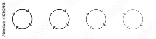 Life cycle icon symbol. Vector isolated illustration.