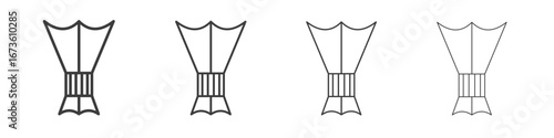 Islamic incense icon symbol. Vector isolated illustration.