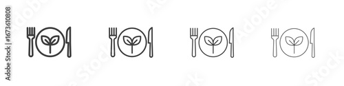 Healthy food icon symbol. Vector isolated illustration.