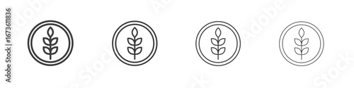 Fibre icon symbol. Vector isolated illustration.