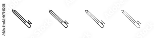 Eyeliner icon symbol. Vector isolated illustration.