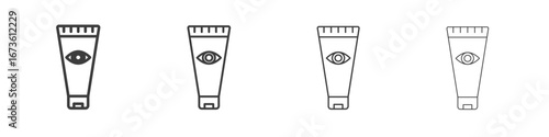 Eye cream icon symbol. Vector isolated illustration.