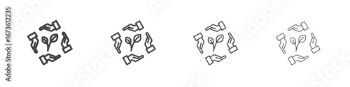 Environment protection icon symbol. Vector isolated illustration.