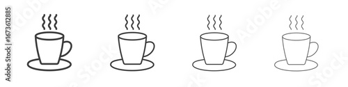 Cup of coffee icon symbol. Vector isolated illustration.