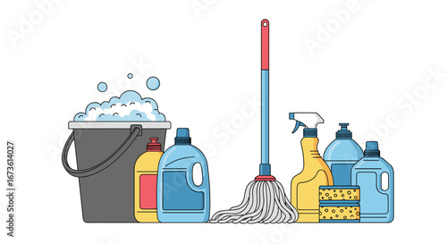 Sparkling clean results await with this essential home cleaning supplies kit, perfect for any task.