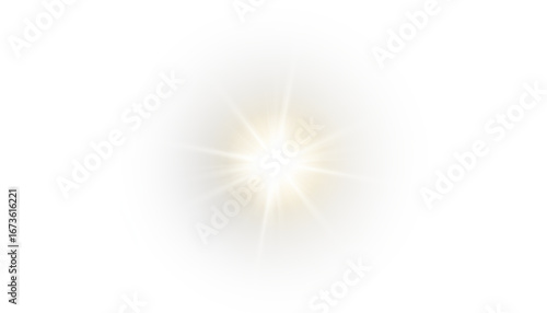 Sunbeam, vector, flare, star, ray glow with radiant brilliance. PNG sparkles in Overlay with transparent shine. Cosmic beam PNG perfect for sunlight, halo, celestial aura, shimmer and bright sky energ