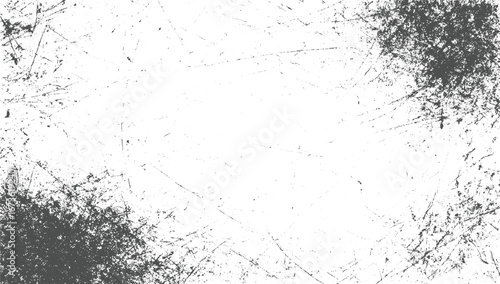 Black Distressed Grain Texture – Subtle Grunge Overlay with Scratches, and Vector Illustration. Vintage Damage Effects, Vector design on transparent background.
