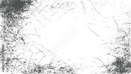 Black Distressed Grain Texture – Subtle Grunge Overlay with Scratches, and Vector Illustration. Vintage Damage Effects, Vector design on transparent background.