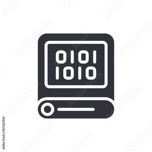 Representation Of Data Storage With Binary Code Symbolizing Information Technology  Processes