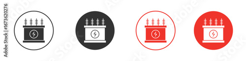 electric meter icon symbol for your website design, logo, app, UI.