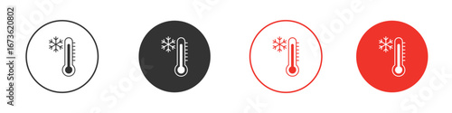Thermometer cold icon symbol for your website design, logo, app, UI.