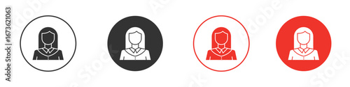 Student Girl icon symbol for your website design, logo, app, UI.