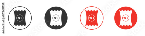 Potato chips icon symbol for your website design, logo, app, UI.