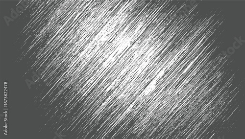 Diagonal Scratched Grunge Texture – Abstract Monochrome Vector Overlay black and white. Abstract vector illustration, Vintage Concrete Wall Design with Scratches, Vector design on whit background.