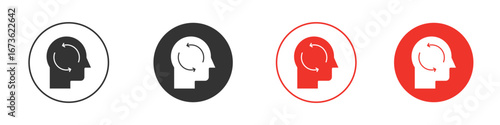 Memory recall icon symbol for your website design, logo, app, UI.