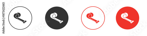 Measuring tape icon symbol for your website design, logo, app, UI.